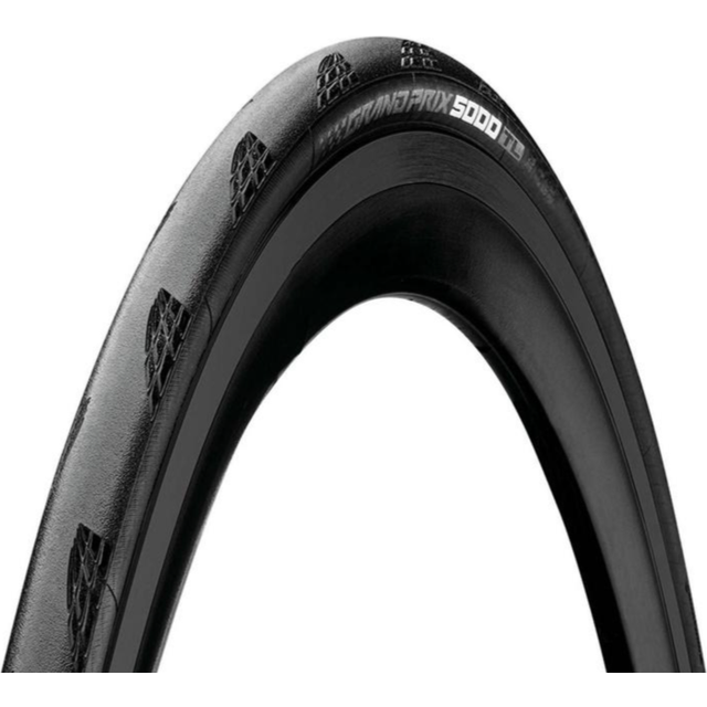 continental c1024325 grand Prix 5000 TL 700 X 25 Black-BW + Black chil
