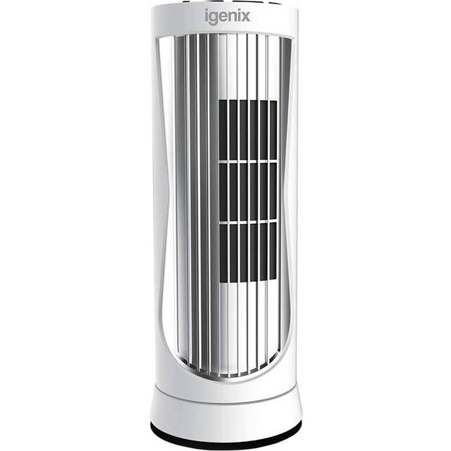 Igenix DF0022WH 12'' Mini Electronic Tower Fan w/Timer White