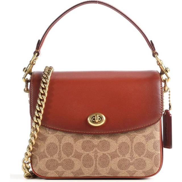 Coach Cassie 19 Leather Cross Body Bag, Tan Rust