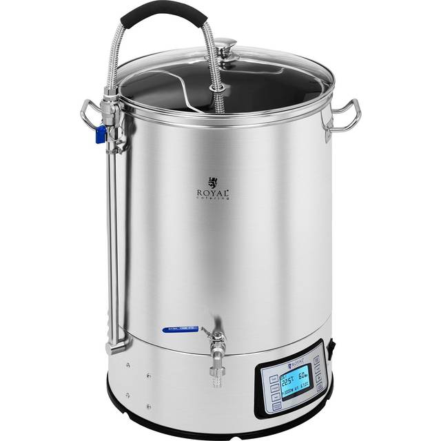 Royal Catering - Stainless Steel Mash Tun Brew Kettle Home Brewing Beer Brewing Kettle 40L 2500W