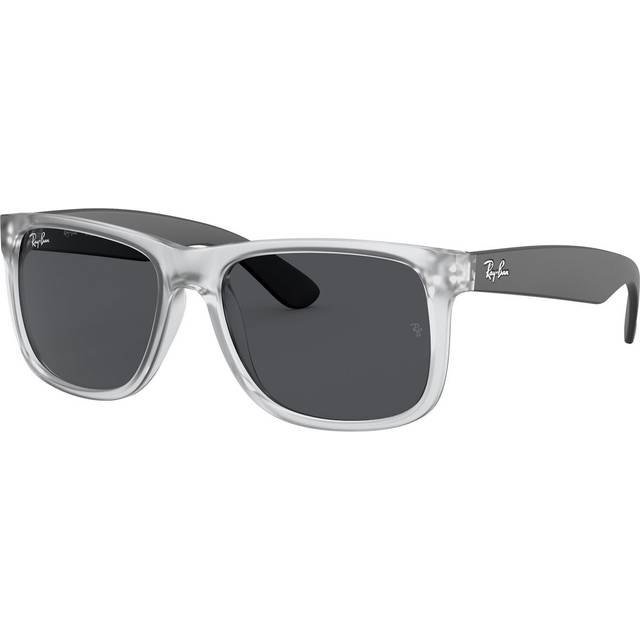 Ray - Ban Man RB4165 JUSTIN 651287 Solglasögon Injicerad Transparent Grå Fyrkantig Normal