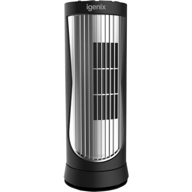 Igenix DF0022 12 Inch Mini Electronic Tower Fan with Timer - Black