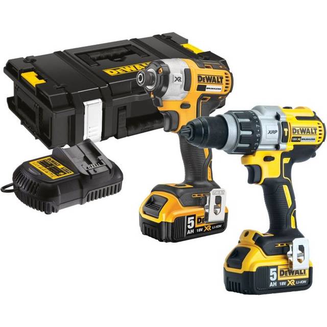DeWalt DeWalt DCK276P2 Impact Driver & Combi Drill with 2x5.0Ah Batteries