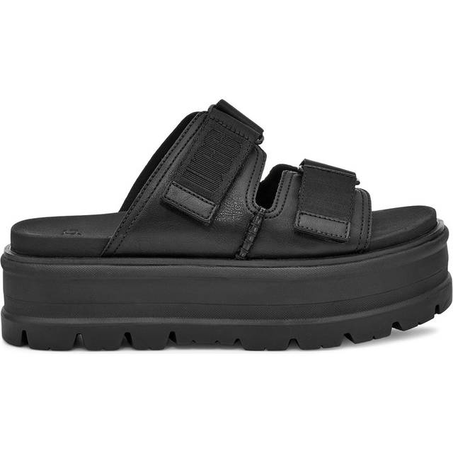 (WMNS) UGG Clem Black Slippers 1119951-BLLE