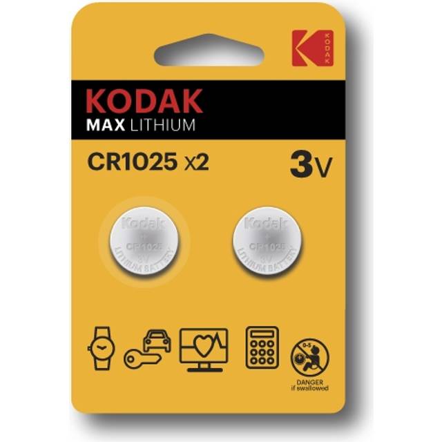 Kodak Max lithium CR1025 2-pack