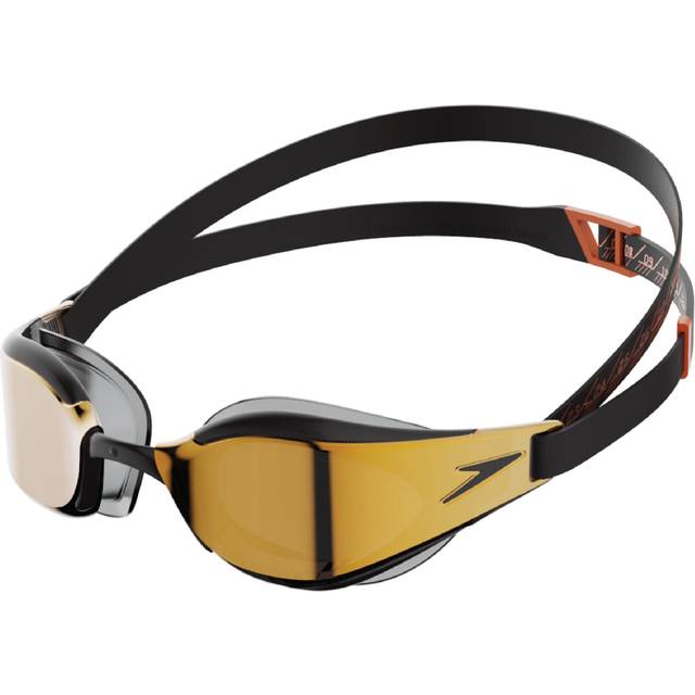 Speedo Unisex Fastskin Hyper Elite spegel simglasögon, svart/oxid grå/eld guld, en storlek