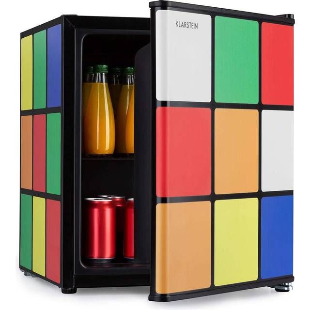 Husky HU0231 Rubik's Cube 43L Mini Fridge - Black - 52.5 x 46 x 51cm