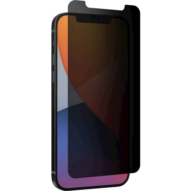 ZAGG InvisibleShield Glass Elite Privacy+ för Apple iPhone 12/12 Pro/11/XR (skärm) – anti-bländning, slagskydd, fläckfri, repbeständig, enkel applikation