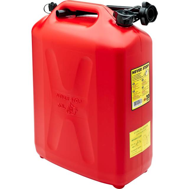 Never Stop AutoStop Petrol Can 20L Red
