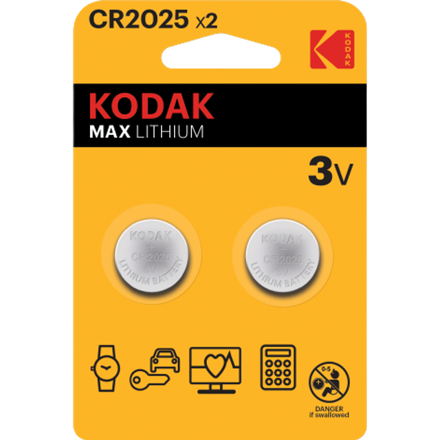 Kodak Max lithium CR2025 2-pack