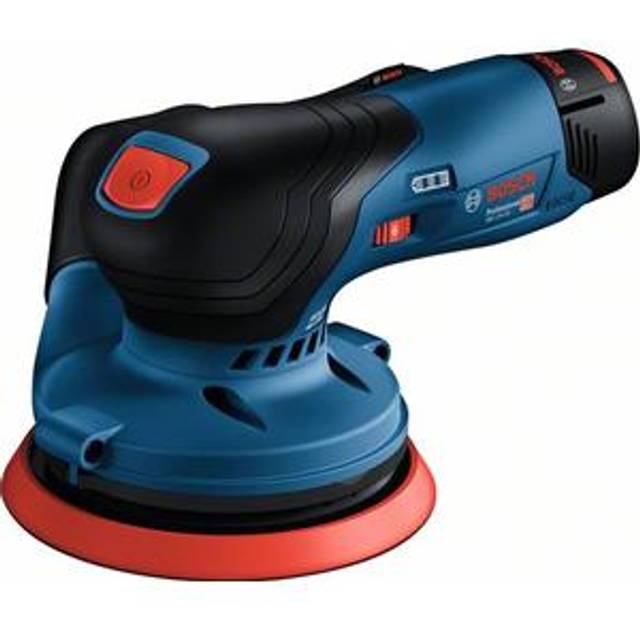 Bosch Professional 12V System sladdlös excenterslip GEX 12V-125 (inkl. sliprondell (125 mm), 1 x slippapper, dammpåse, utan batteri och laddare, i L-BOXX 136)