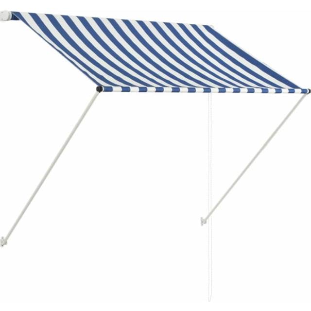 vidaXL Retractable Awning 100x150 cm Orange and Brown - Multicolour