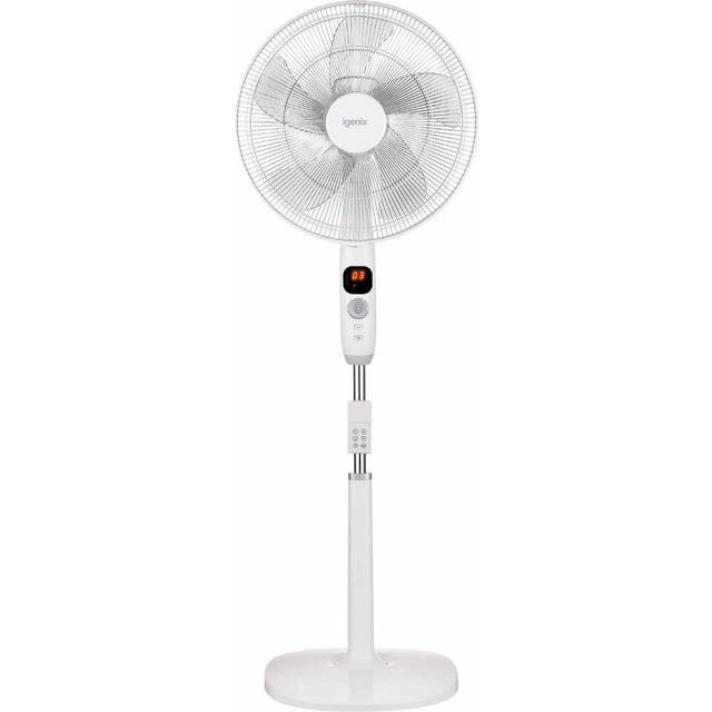 IGENIX DF1670 16" Pedestal Fan - White, White