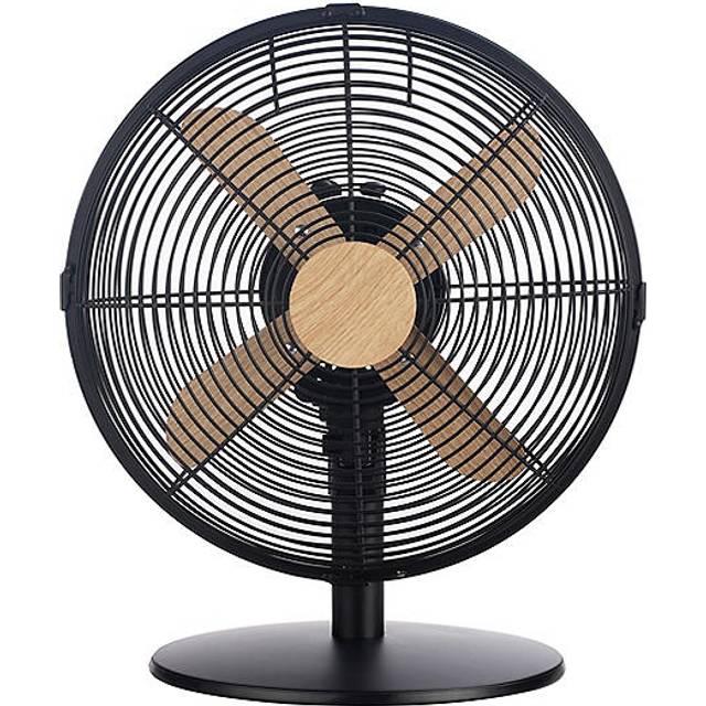 Russell Hobbs RHMDF1201WDW 12" White Scandi Style Desk Fan - Brown (46cm H X 35cm W X 29cm D)