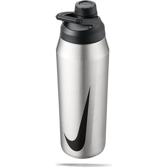 Nike Nike Ss Hp Charge Chug Bottle 24oz Brshd Stainl St Träningstillbehör BR ST Steel/Black - 24
