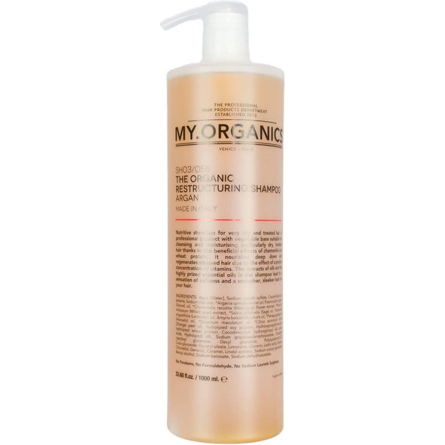 My.Organics Restructuring Hair Shampoo with argan oil 1000ml