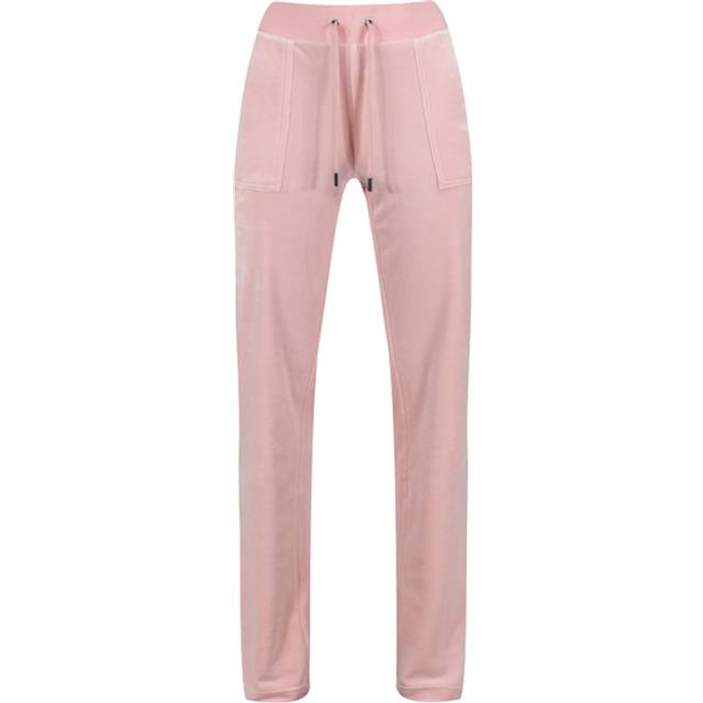 PALE PINK CLASSIC VELOUR DEL RAY POCKETED BOTTOMS - L / Pink