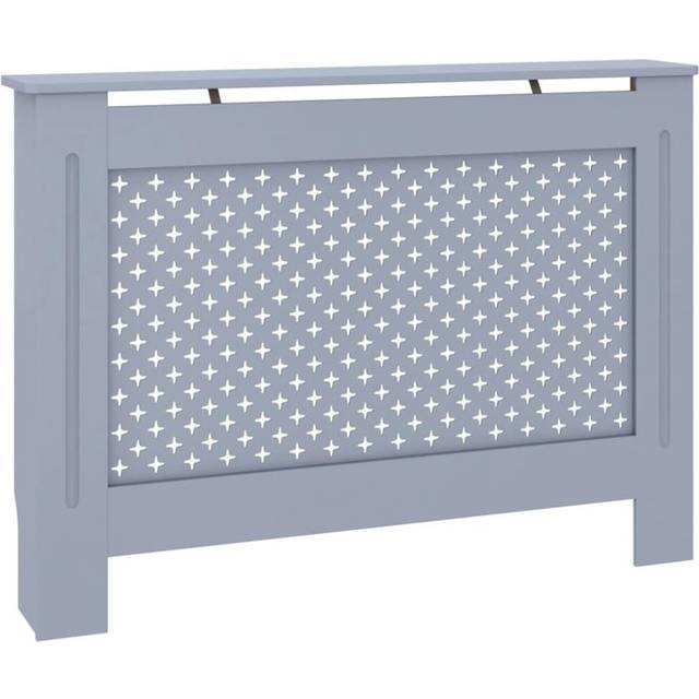 vidaXL Radiator Cover Anthracite 112x19x81.5 cm MDF