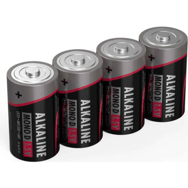 Ansmann 5015581 Red-Line D Battery 1.5V 4 pieces Long-Lasting Energy
