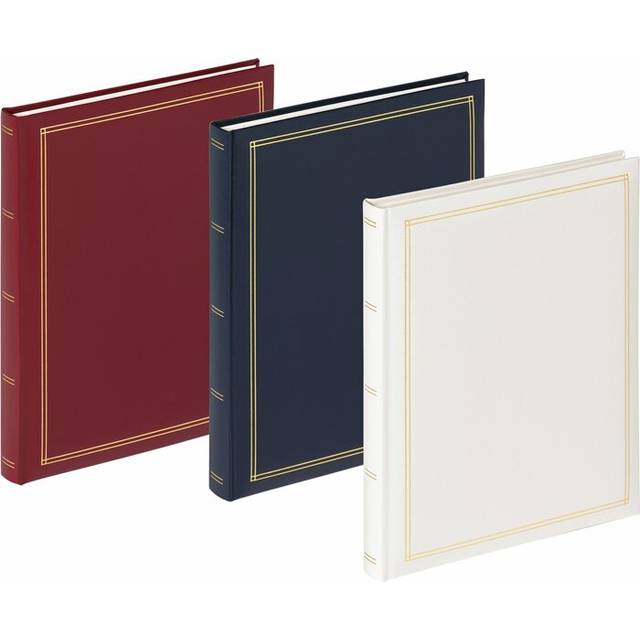 walther design fotoalbum blå självhäftande albumsjälvhäftande albumimitation läder med prägling, Monza SK-124-L