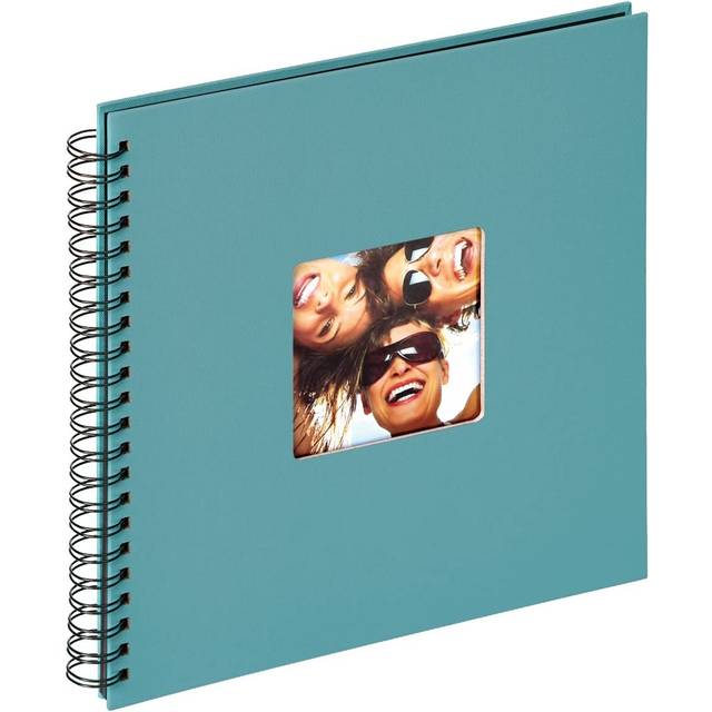 walther design fotoalbum svart 30 x 30 cm spiralalbum med utskärning för omslaget, Fun SA-110-B