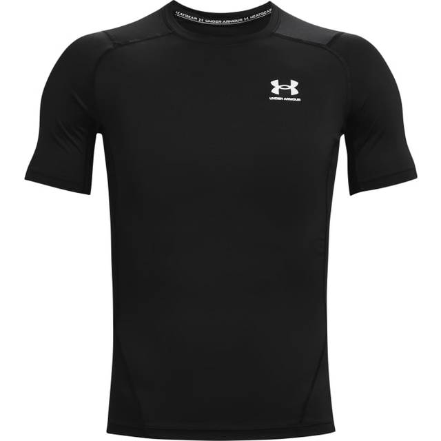 Under Armour Men's HeatGear Short Sleeve T-shirt - Black/White