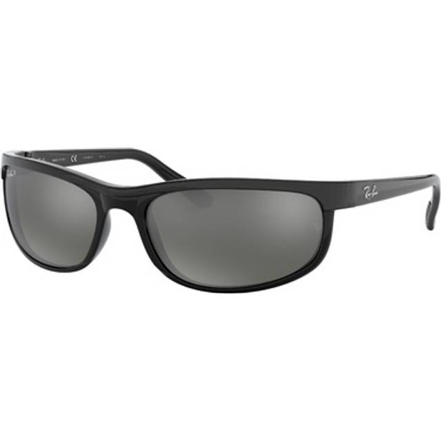 Ray - Ban Unisex RB2027 PREDATOR 2 601/W1 Solglasögon Nylon Svart Grå Fyrkantig Polariserad