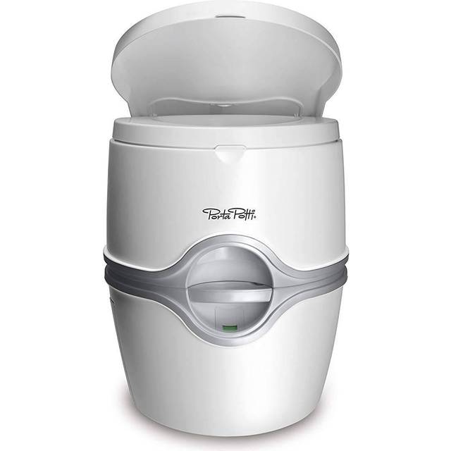 Thetford 92820 Porta Potti 565P bärbar toalettklädsel, vit-grå, 448 x 388 x 450 mm