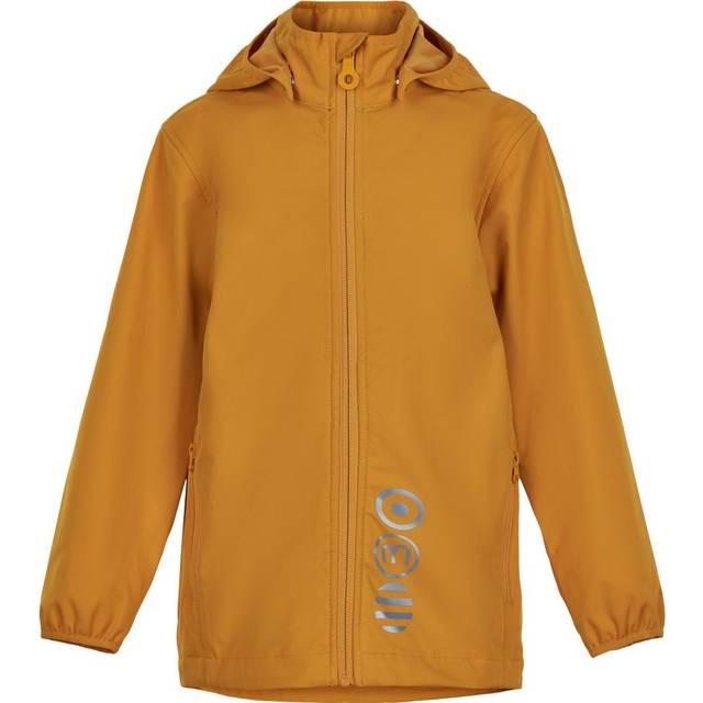 MINYMO Unisex barn softshell shell jacka, Gyllene orange, 116 cm