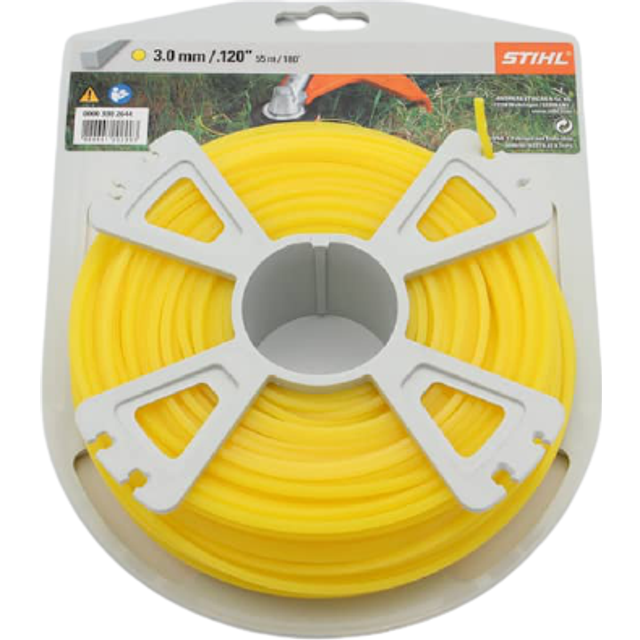 Stihl 00009302644 MÃ¤hfaden quadr. Ã 3,0 mm x 53 m Trimmer line, 55m