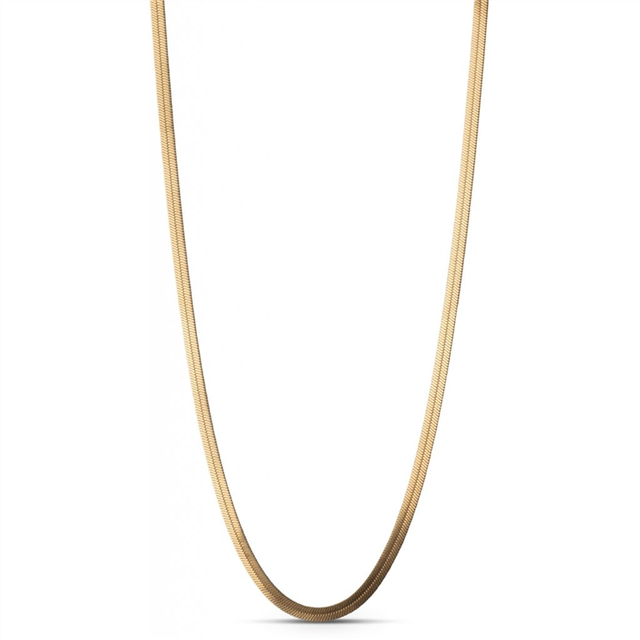 Enamel Caroline Halsband 18 kt. Guldpläterad Silver N60G - Dam - 925 Sterling Silver - Gold (42 cm)