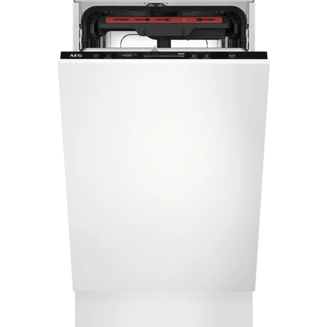 Aeg FSE72507P Fully integrated slimline dishwasher, 10ps, E, 44dba, Cutlery Drawer