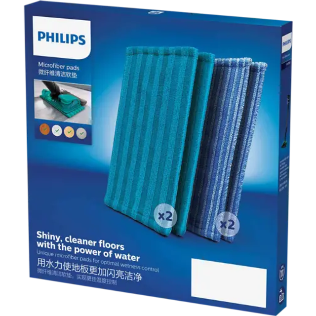 PHILIPS XV1700/01 Mikrofiberkuddar, Grön, Blå, 4 stycken