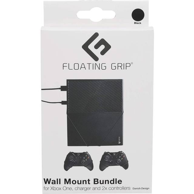 Floating Grip Xbox One and Controller Wall Mounts - Bundle (Black)