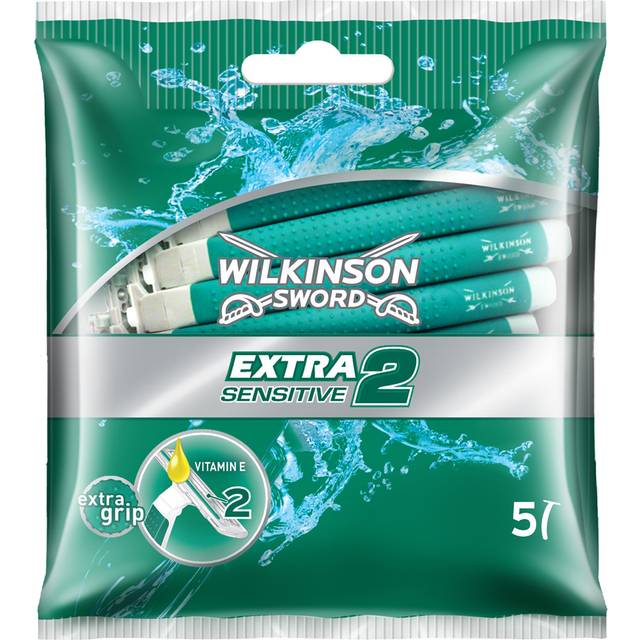 Wilkinson Sword Extra Essential 2 - Sensitive Easy Rinse   5 stk.