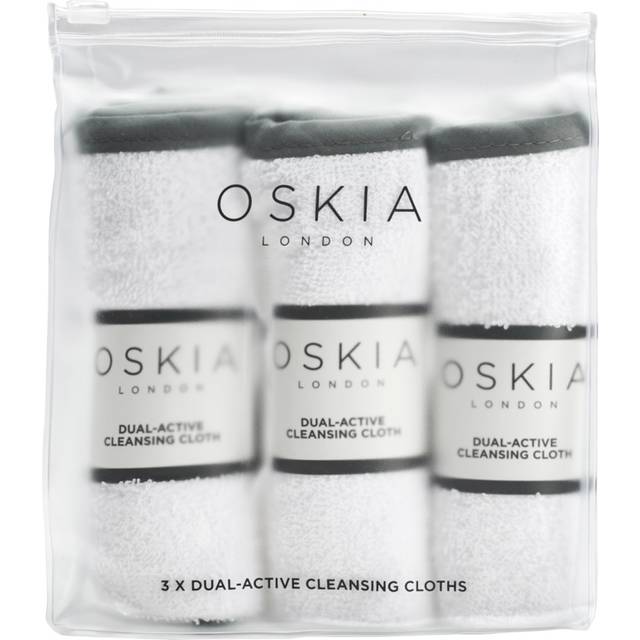 OSKIA 3 X Dual Active Cleansing Cloths 100% Cotton Cloth