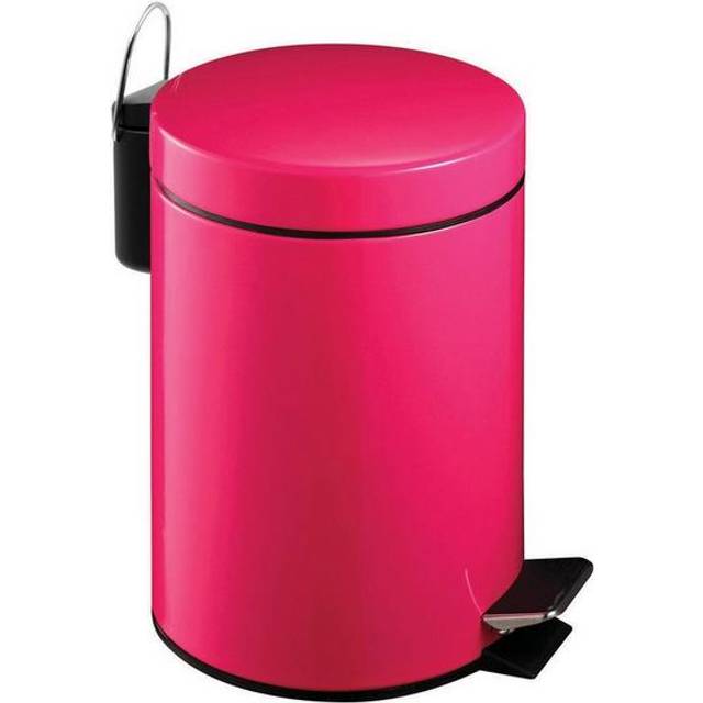 3 Litre Pedal Bin, Hot Pink