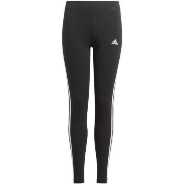 adidas Essentials 3-Stripes Leggings - Black / White