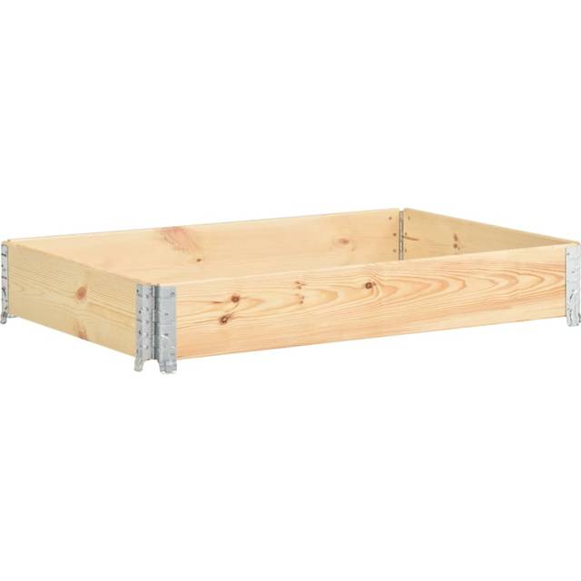 vidaXL Solid Pine Wood Raised Bed 50cm Outdoor Garden Patio Pot Planter Box
