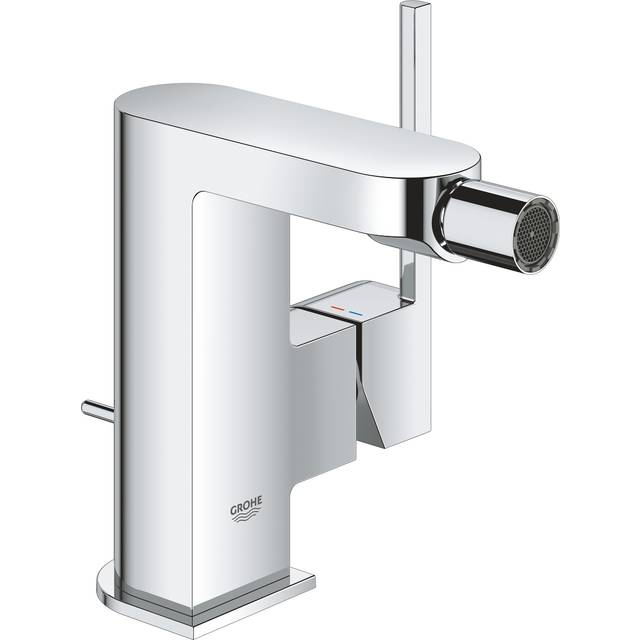 Grohe Plus Single Lever Bidet Mixer Tap With Pop Up Waste - Chrome