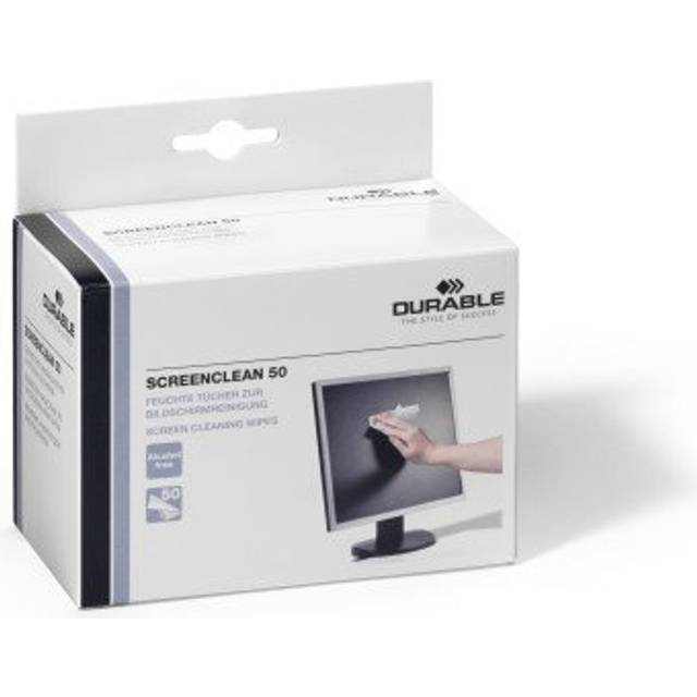 Durable Screenclean 50 Wipes Bio-degradable (Pack 50)