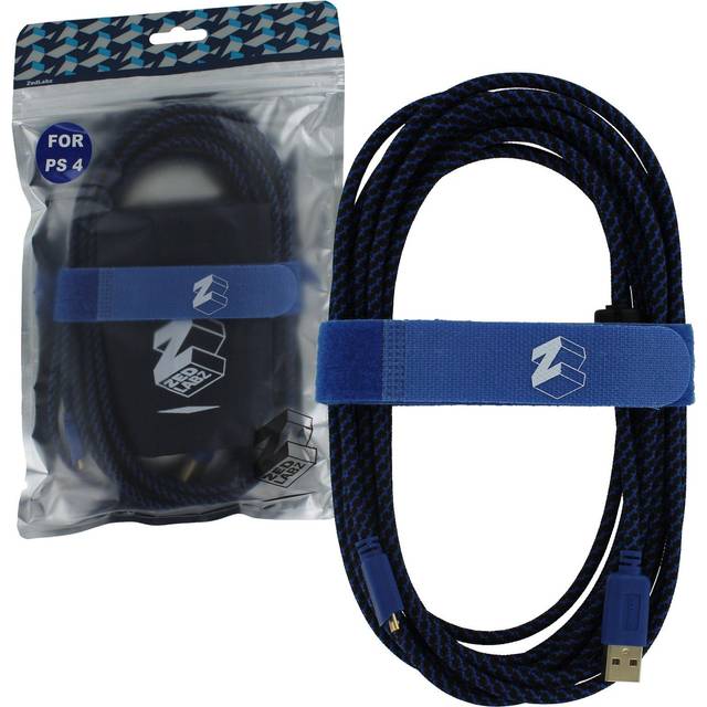 ZedLabz Ultra (Gold Plated) 5M Extra Long USB Charge Cable For PS4 Controllers