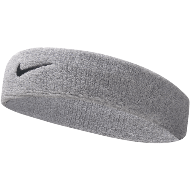 Nike - Grå headband Beanie - Swoosh Grey/Black Headband @ Hatstore