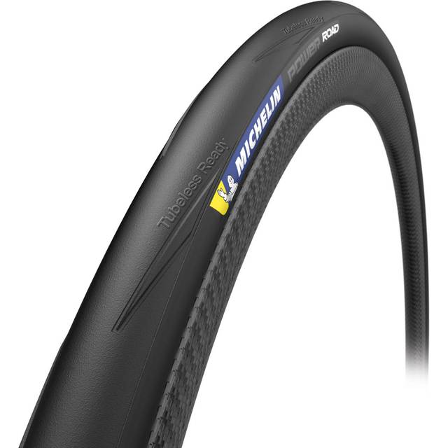 Michelin PowerRoad Tubeless Performance 700c Road Bike Tyre - Black