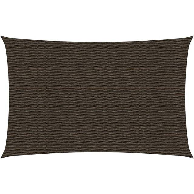 vidaXL Sunshade Sail 160 g/m² Black 5x7 m HDPE