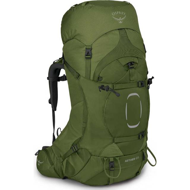 Osprey Aether 65L Trekking Backpack, L/XL Garlic Mustard Green - 65L | L/XL