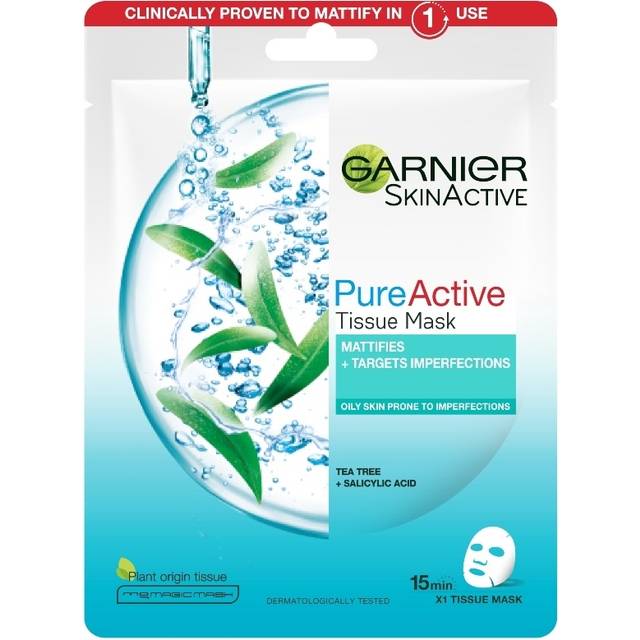 Garnier PureActive Mattifying Tissue Mask - Blue