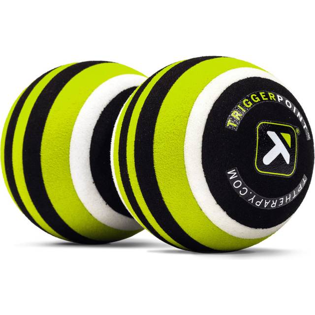 TRIGGERPOINT MB2, Double Massage Ball, Adjustable Length Back Foam Roller, Black and Lime, 9.5 Inch/24 cm