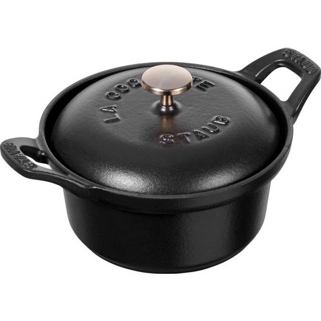 STAUB Vintage La Coquette casserole dish round 0.5 L Black