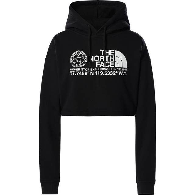 The North Face Coordinates Crop Drop Pullover Hoodie - TNF Black - L
